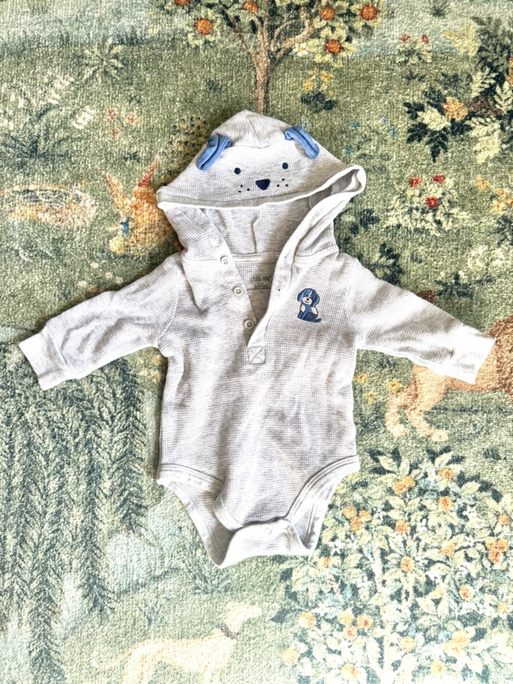 Little Me Baby Hooded One-Piece Bodysuit